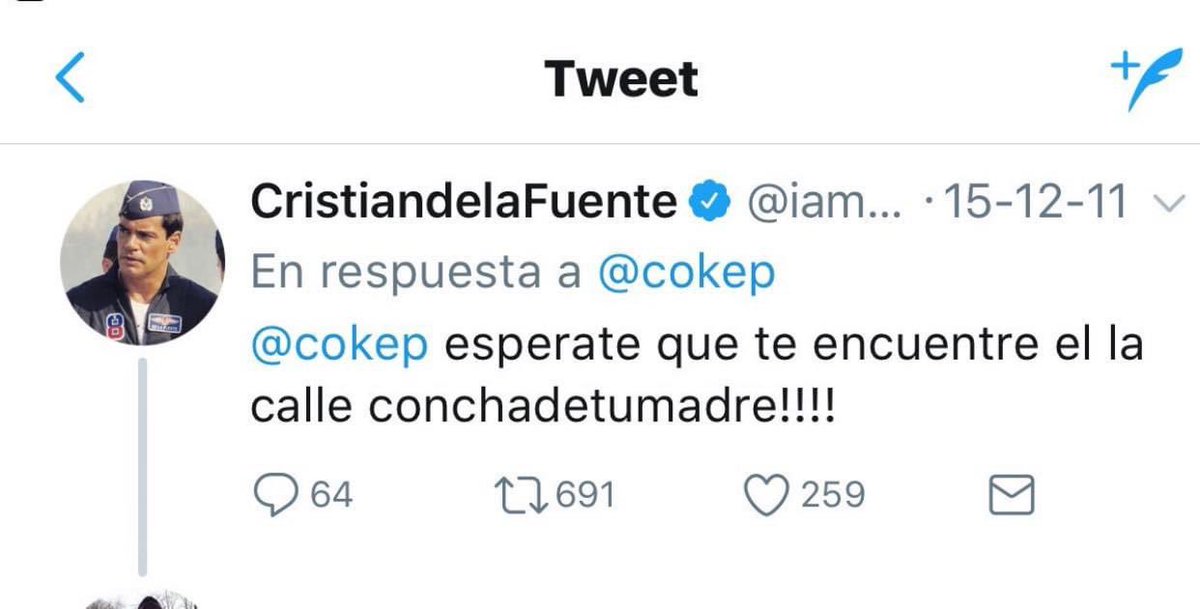 cokep's tweet photo. CRISTIAN DE LA FUENTE JAMÁS ME ENCONTRÓ https://t.co/zjmkwHIket