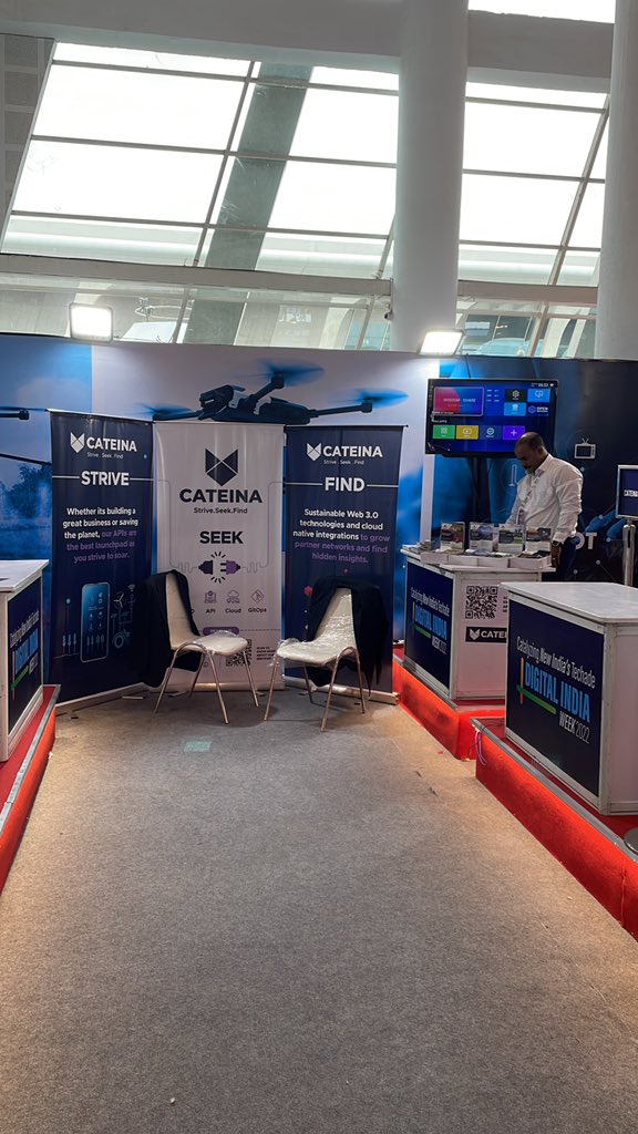 cateinatech's tweet photo. Catch up with team @cateinatech today at the @_DigitalIndia week in Gandhinagar where we present live use cases in the #blockchain #Web3 space https://t.co/YqfA9ANUjm