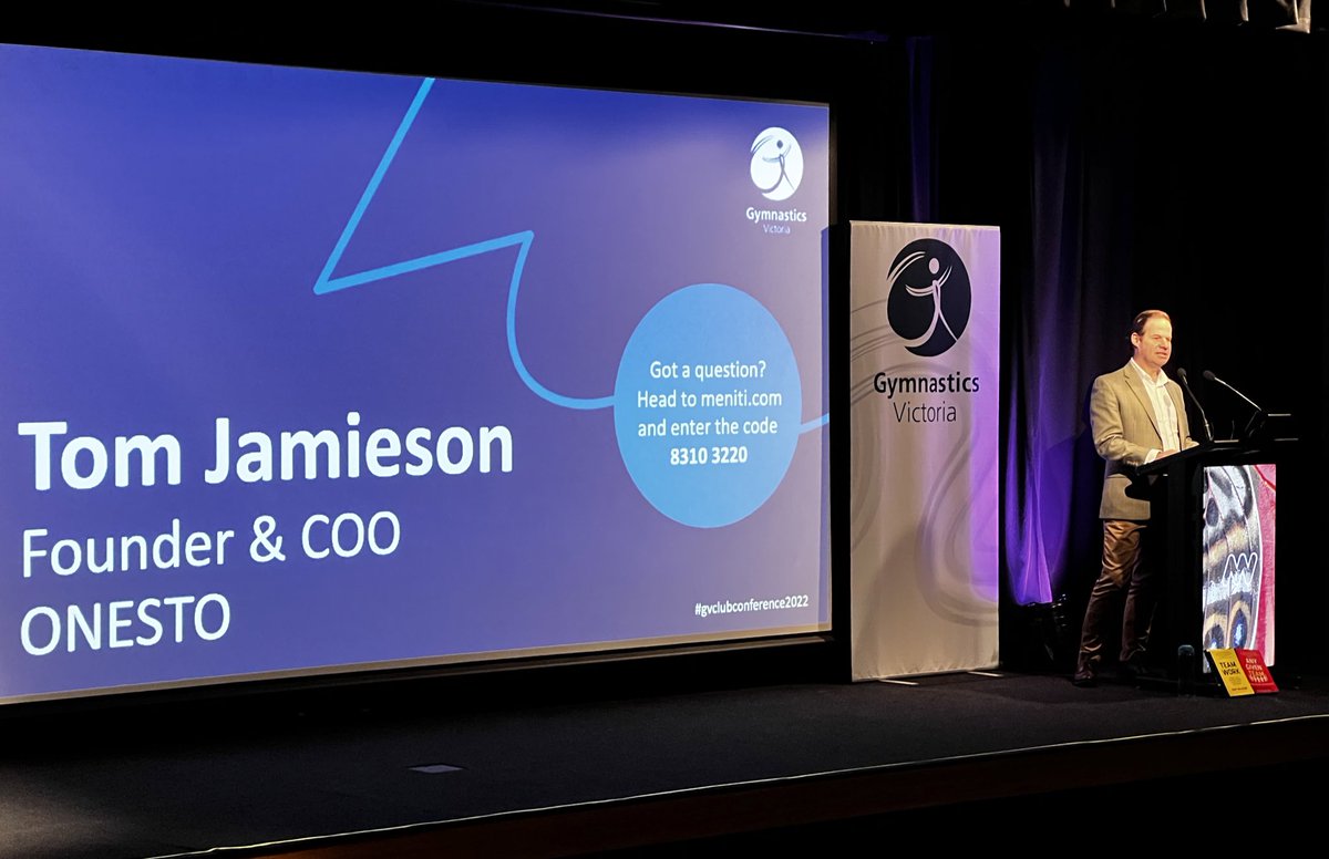 Gym_VIC's tweet photo. Thank you to Tom Jamieson, Founder & COO of Onesto for sharing his insights with our clubs this afternoon on digital integration and the importance of community development and engagement.
#GVClubConference https://t.co/mdCzHjxQoR