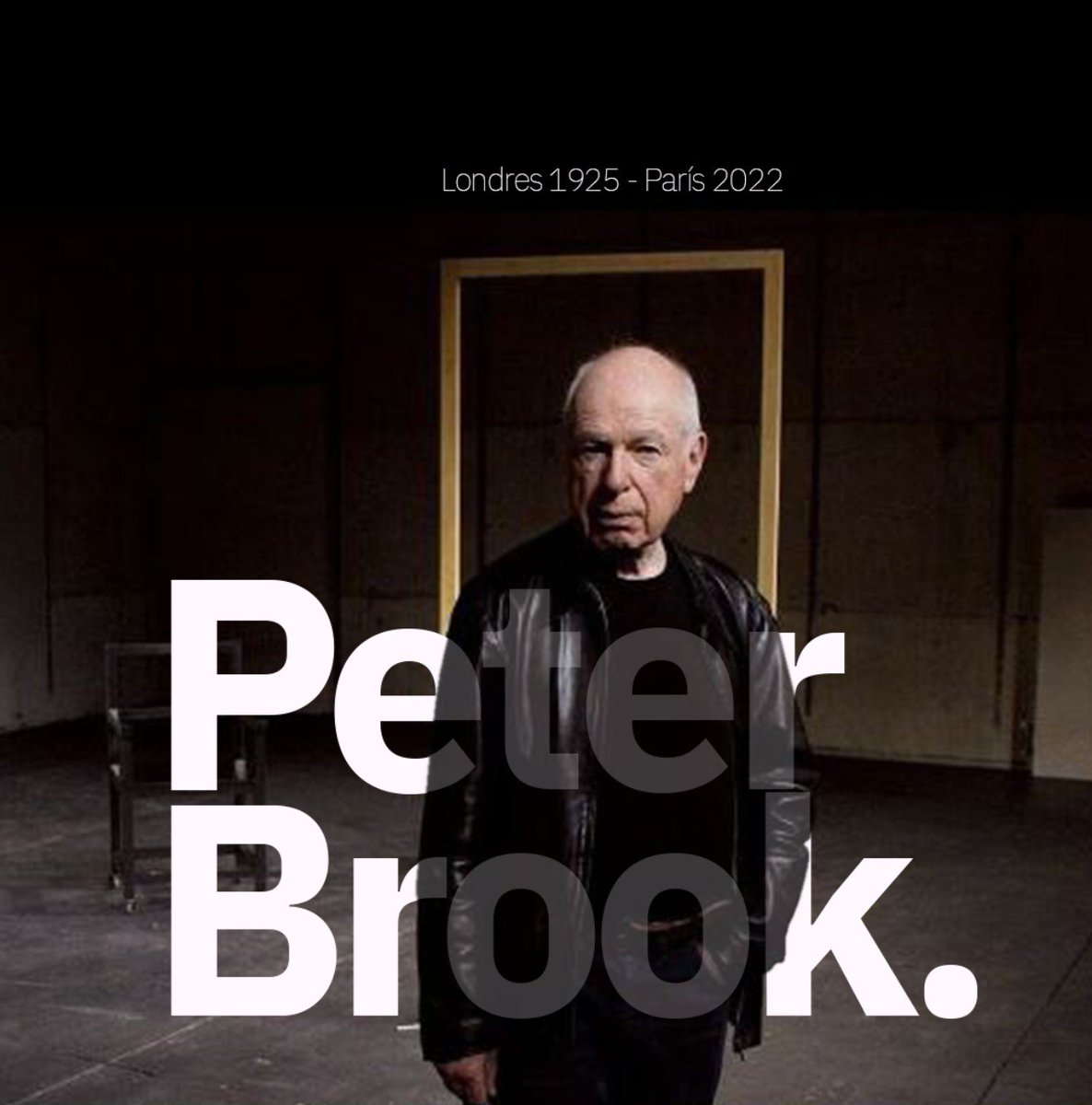 Espacio es el que queda entre su partida y nosotros los que conocemos su método, su arte, sus consejos...jamás vacío sino por el contrario lleno, muy lleno, de poderosos en invaluables "Sentimientos".
Londres 1925 - París 2022