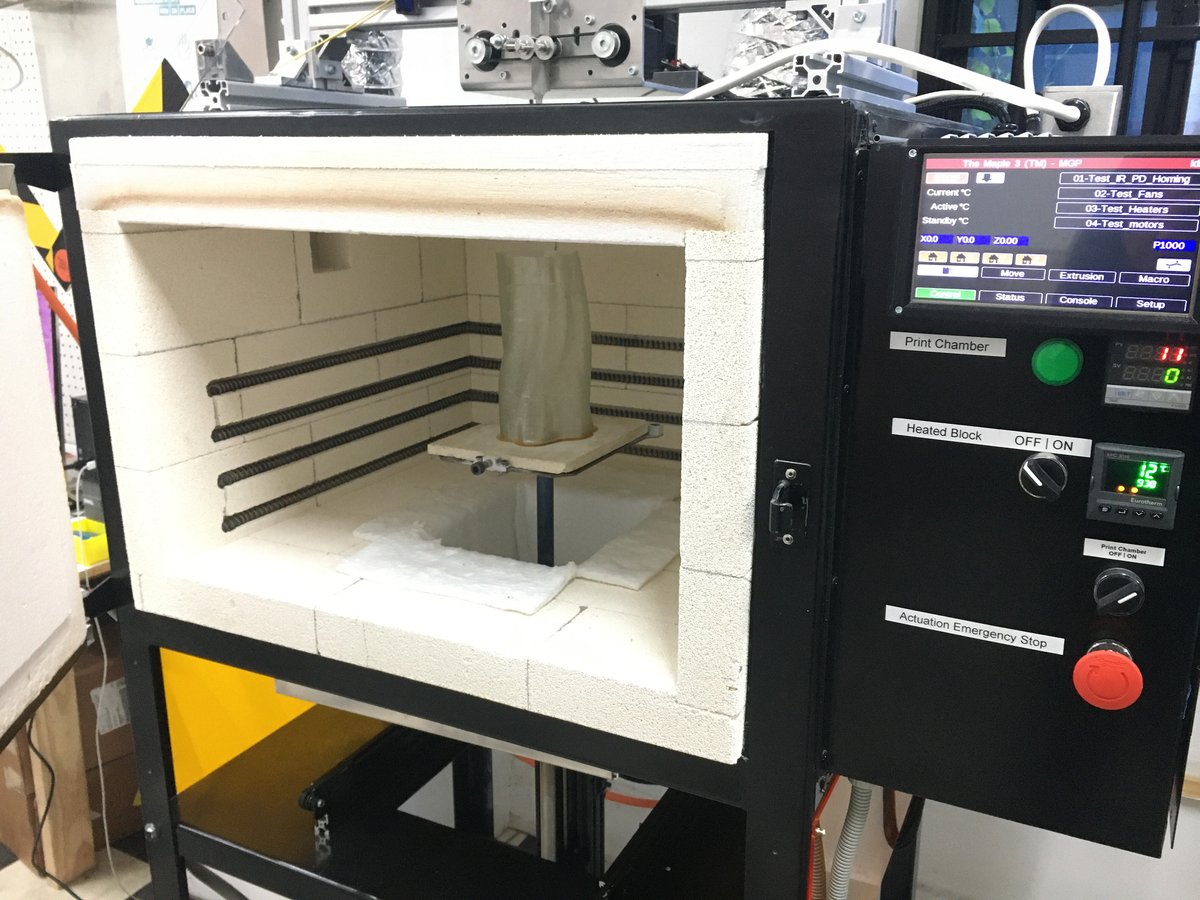 MapleGlass3DP's tweet photo. The Maple 3 Glass 3D printer is here! Check out our website for more details #glass #3Dprinting https://t.co/m2ZREo8GIt