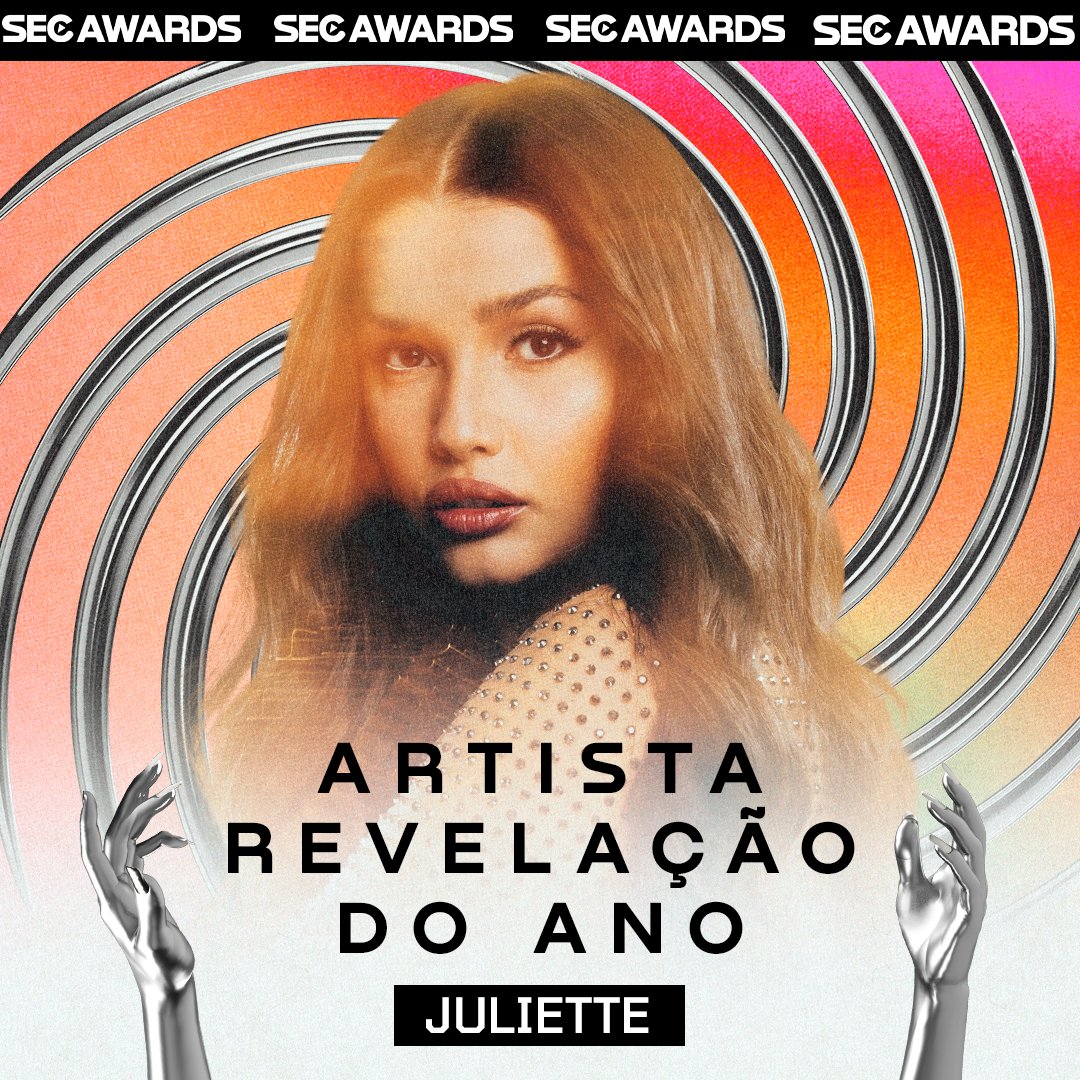 .@juliette venceu também a categoria 'Artista Revelação do Ano' no #SECAwards 2022. 🌵

Parabéns, Ju! #SECAwardsDay