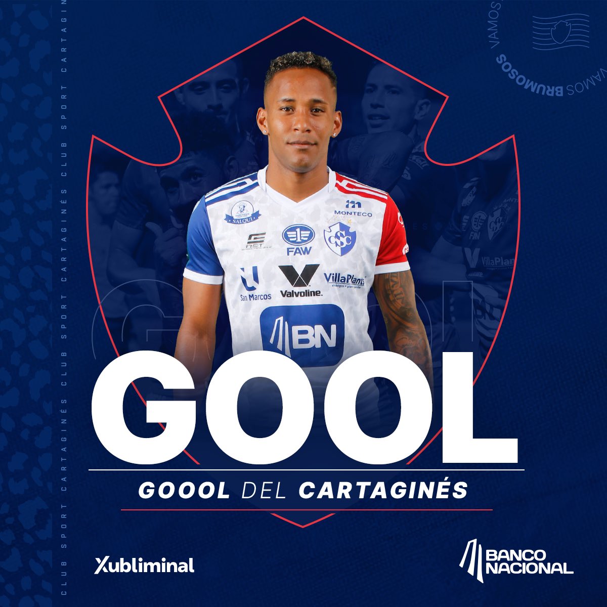 Cartagines's tweet photo. ⏱ 90[ 1-0] 🗣 ¡GOOOOOOOOOOOOOL @banconacionalcr !🎉
Jeikel Venegas 🔥😍 hasta el último minuto ⚽️💙 ¡VIVE, VIVE!
🔵⚪#VamosCartaginés | ⚽ #CSCvsLDA https://t.co/oKezsDXBVi