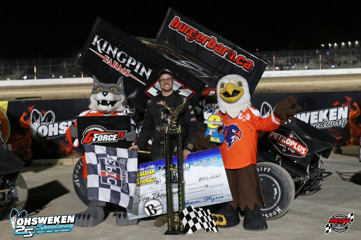 OhswekenSpdway's tweet photo. Recap and statistical report from Friday’s Burger Barn Canadian Sprint Car Nationals, where Ryan Turner, Jacob Dykstra, and Gary Lindberg claimed A-Main wins: https://t.co/KrXMRM9O1r https://t.co/VrhsHKcYNe