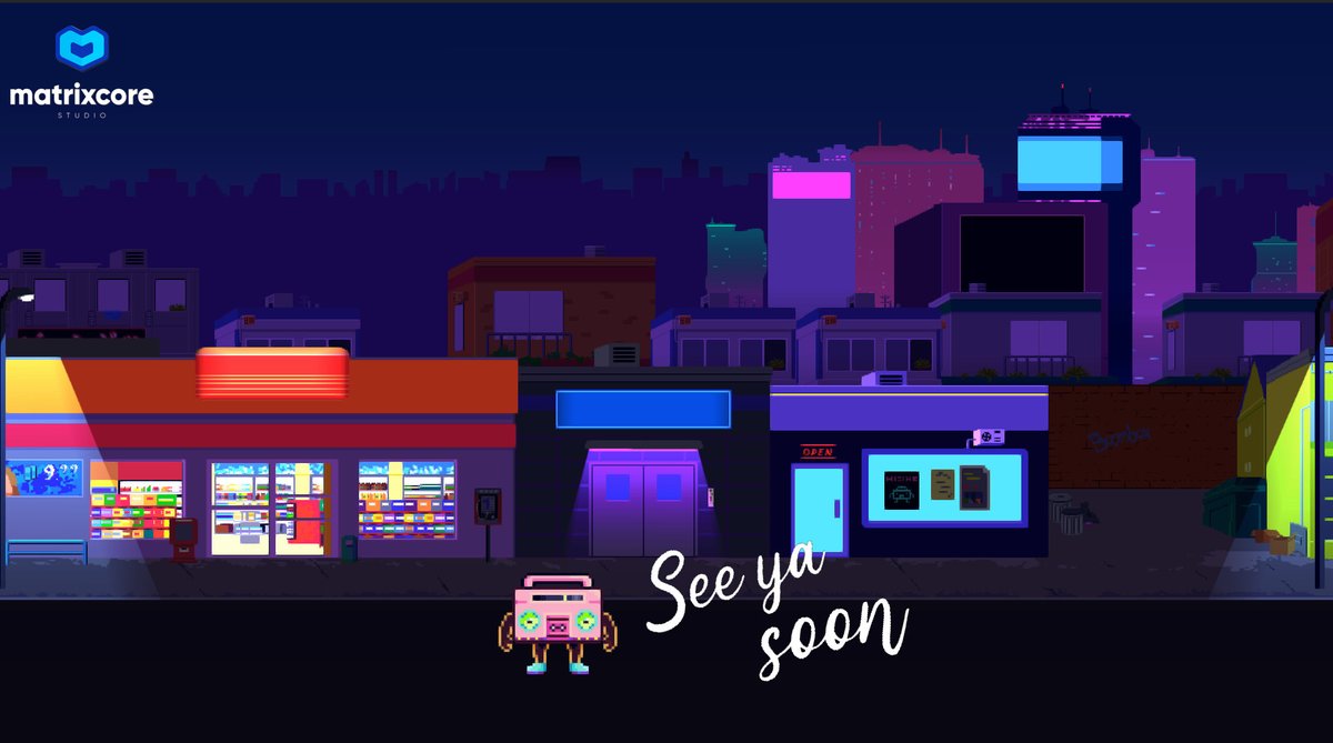 matrixcoreSTU's tweet photo. Out of Boombox

July. 15. 2022

#videogame #retrowave #vaporwave #indiegame #videogames #games #gaming #city #videojuegos #app #appgames #gamer #infiniterunners https://t.co/S84HH285jR