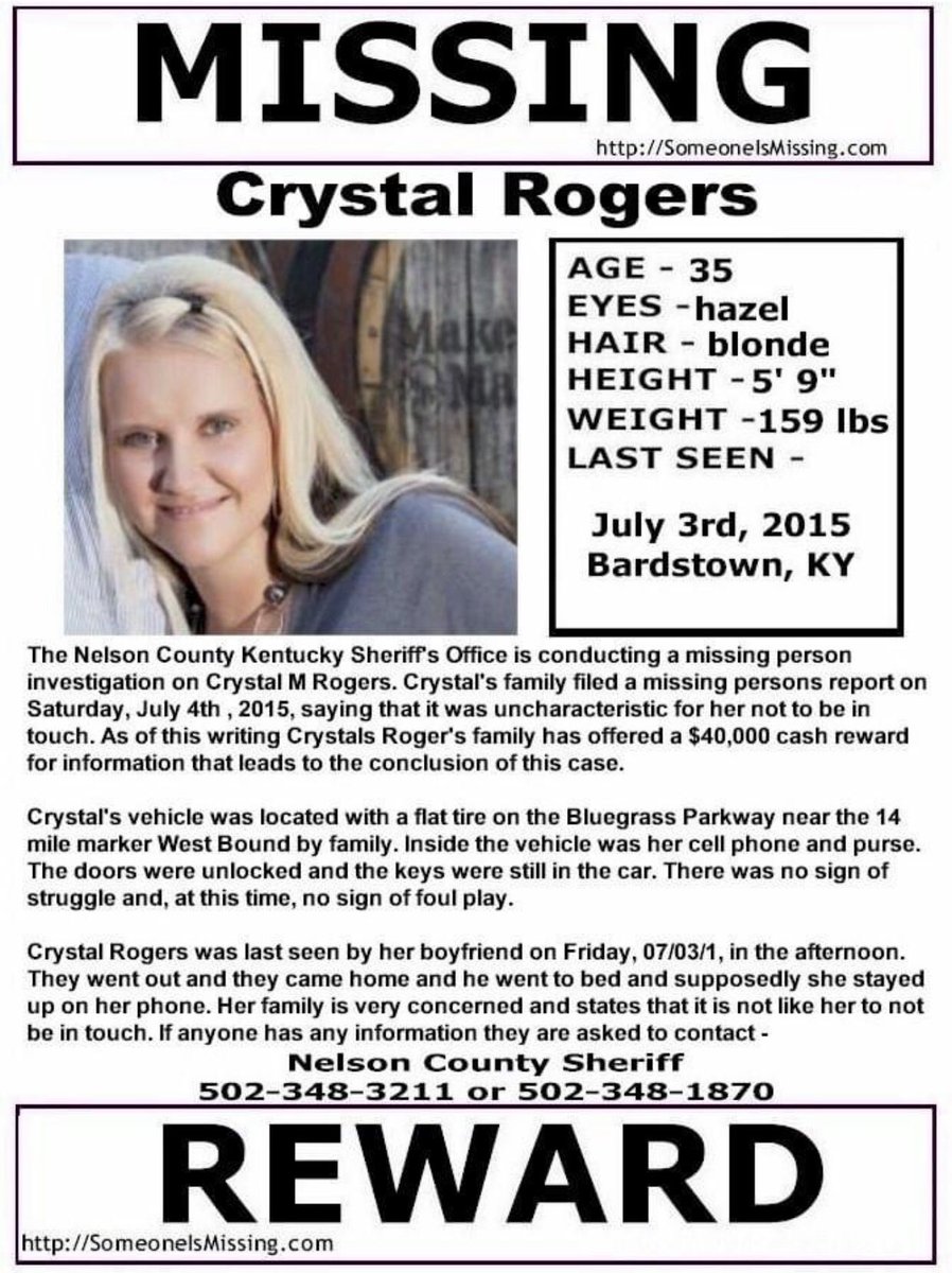 NotthatKaren21's tweet photo. Seven years today. 😔 It’s time to bring her home 🎗💔

#CrystalRogers #Bardstown #MissinginKentucky #sevenyears #JusticeforCrystal #TeamCrystal https://t.co/C6Xz0sbACi