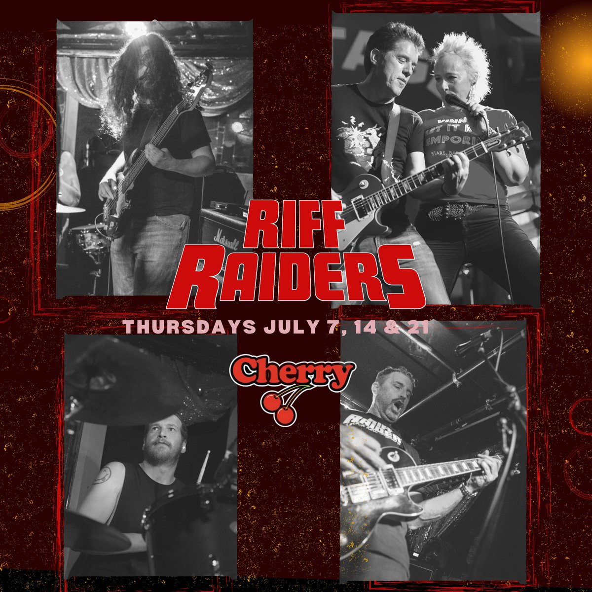 This Thurs our #cherrybar residency kicks off. Free entry, doors at 8. With Witch on stage 8:30 #riffraiders 9:30 ⚡️Winter in #Melbourne is made for #rocknroll!

#whatsonmelbourne #melbournelivemusic #freelivemusic #reignitemelbourne #getbacktowork #comeoutandplay #liverockmusic