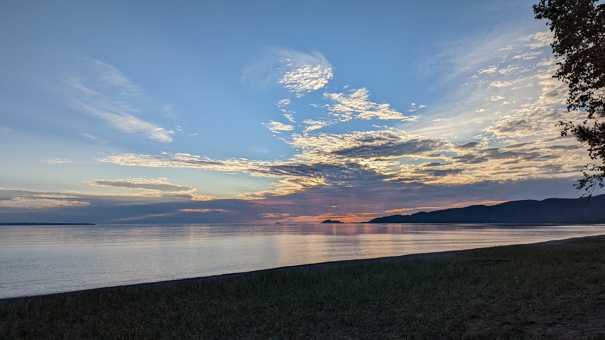 Tonight's beauty brought to you by Lake Superior. #WeGetOutside at Agawa Bay Campground, Lake Superior Provincial Park.