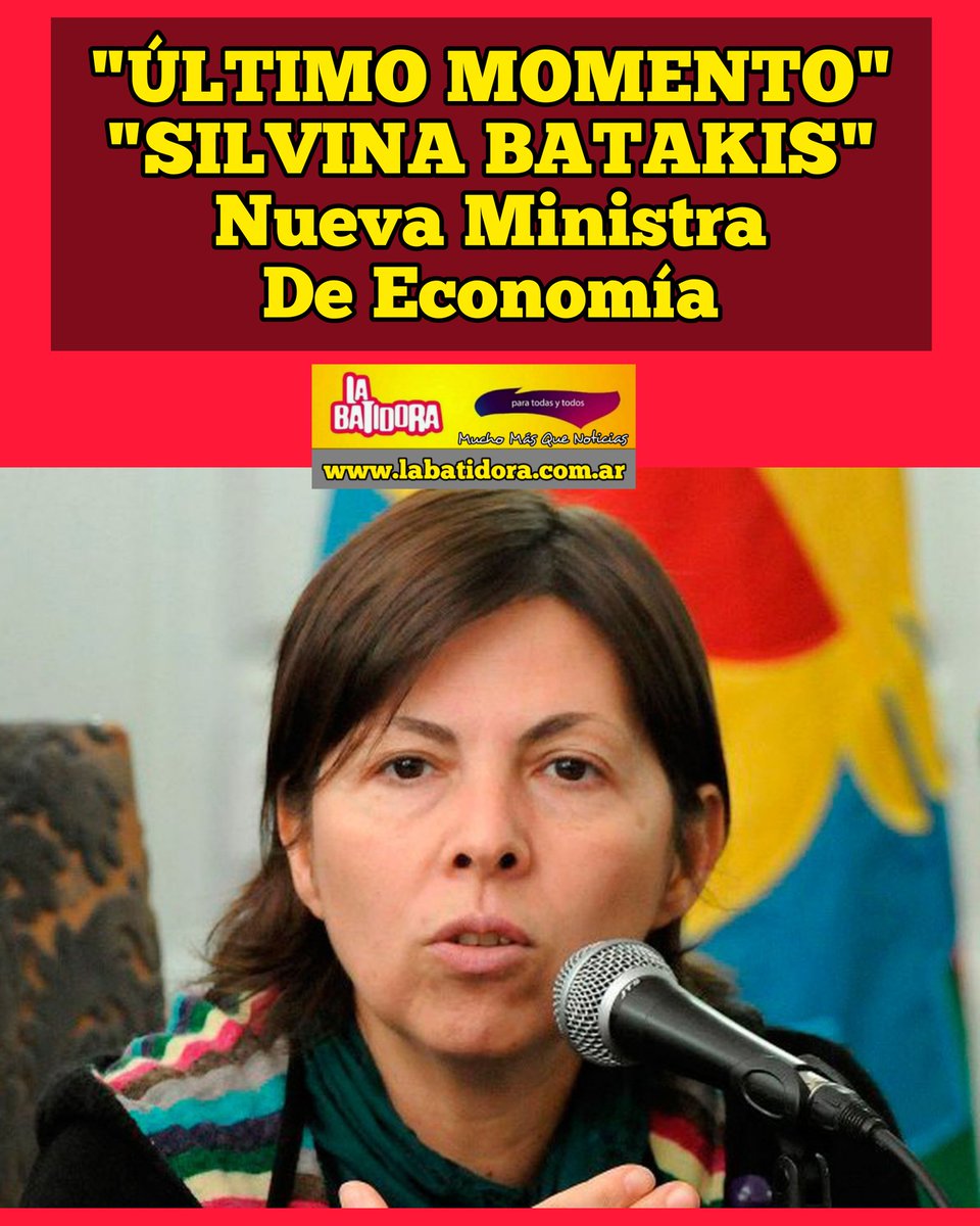 Labatidora02's tweet photo. @sbatakis Nueva Ministra de Economía de Argentina https://t.co/vsAYtN899X