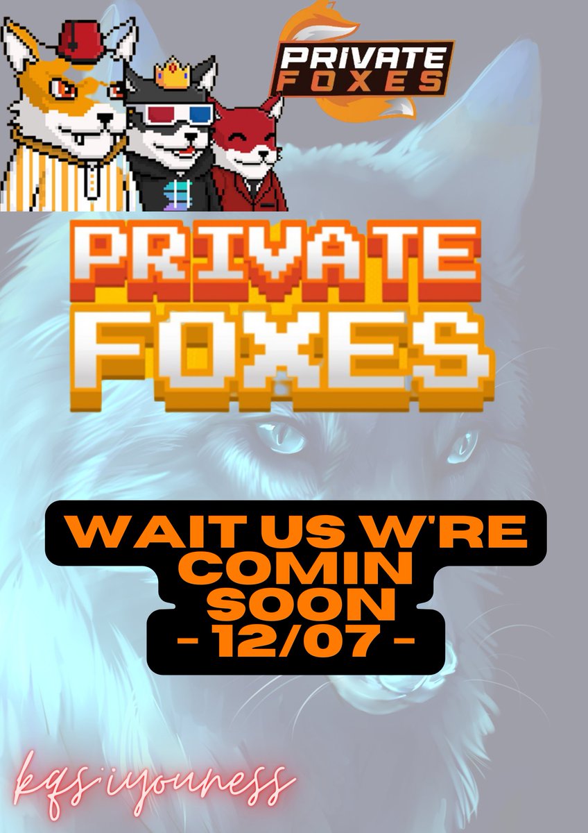 SAMAKHA P.F (@2022projectnft) on Twitter photo we are the best right now <a href="/privatefoxes/">Private Foxes</a>
<a href="/kasmiyouness1/">Youness KASMI</a>
wait us w're comin' soon ⚡️ - 12/07 -
#NFTProjects #builders #toughtleader #nftnews #SolanaNFT #SolanaSummer #PrivateFoxes we are the best right now <a href="/privatefoxes/">Private Foxes</a>
<a href="/kasmiyouness1/">Youness KASMI</a>
wait us w're comin' soon ⚡️ - 12/07 -
#NFTProjects #builders #toughtleader #nftnews #SolanaNFT #SolanaSummer #PrivateFoxes