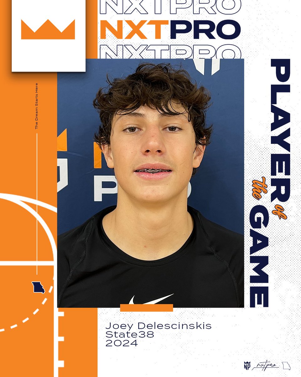 🚨 Player of the Game 🚨 Joey Delescinskis State 38 2024 @delescinskis10 @state38bball #NXTPRO