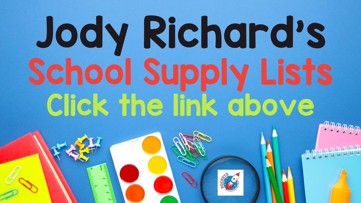 Click on the link to find your child's school supply list for 2022-2023 school year. <a href="/JresRockets/">JRES</a> 
bit.ly/3ybeEuA