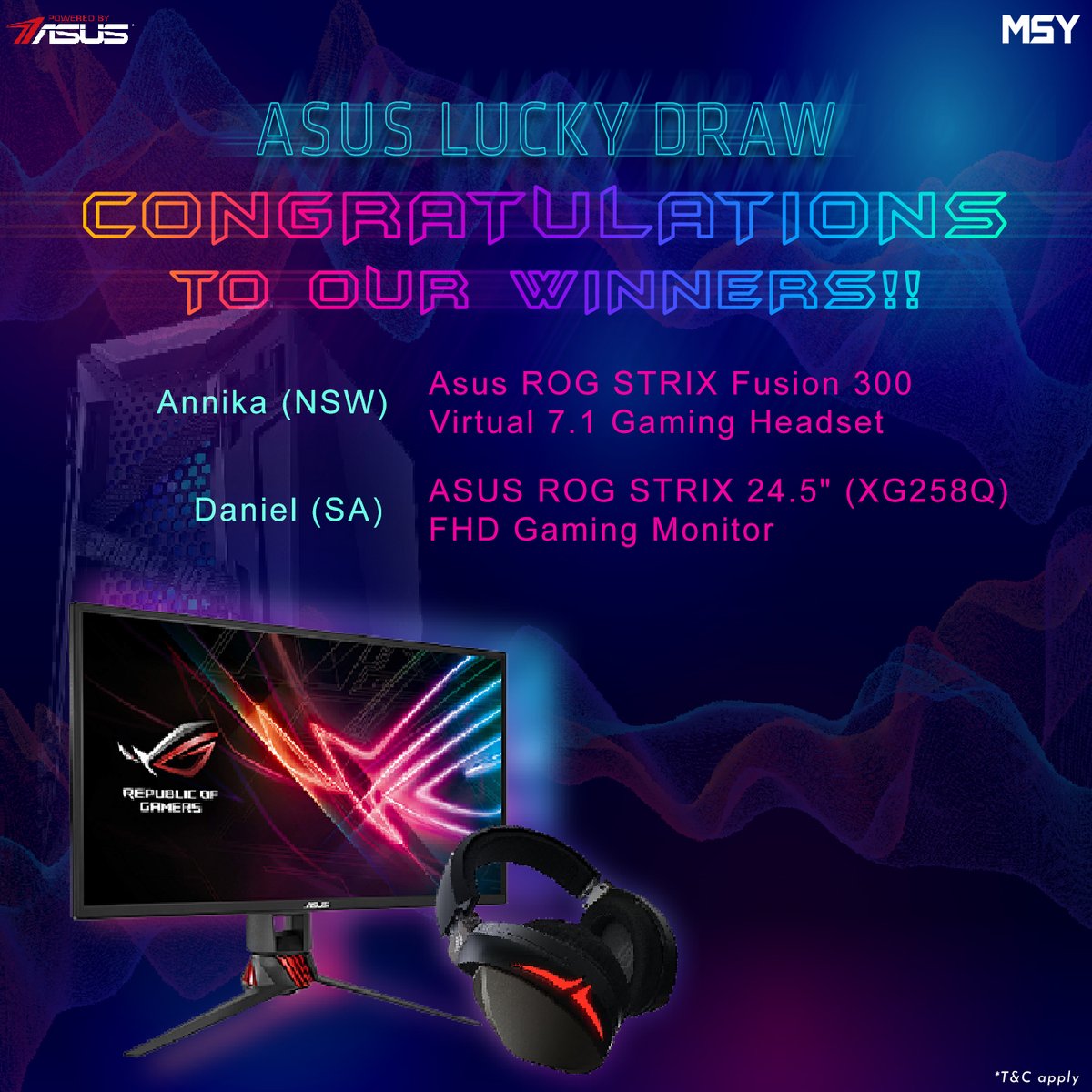 msytechnology's tweet image. Contratulations to all winners!

Thank you for supporting our business and we look forward to serve you again!