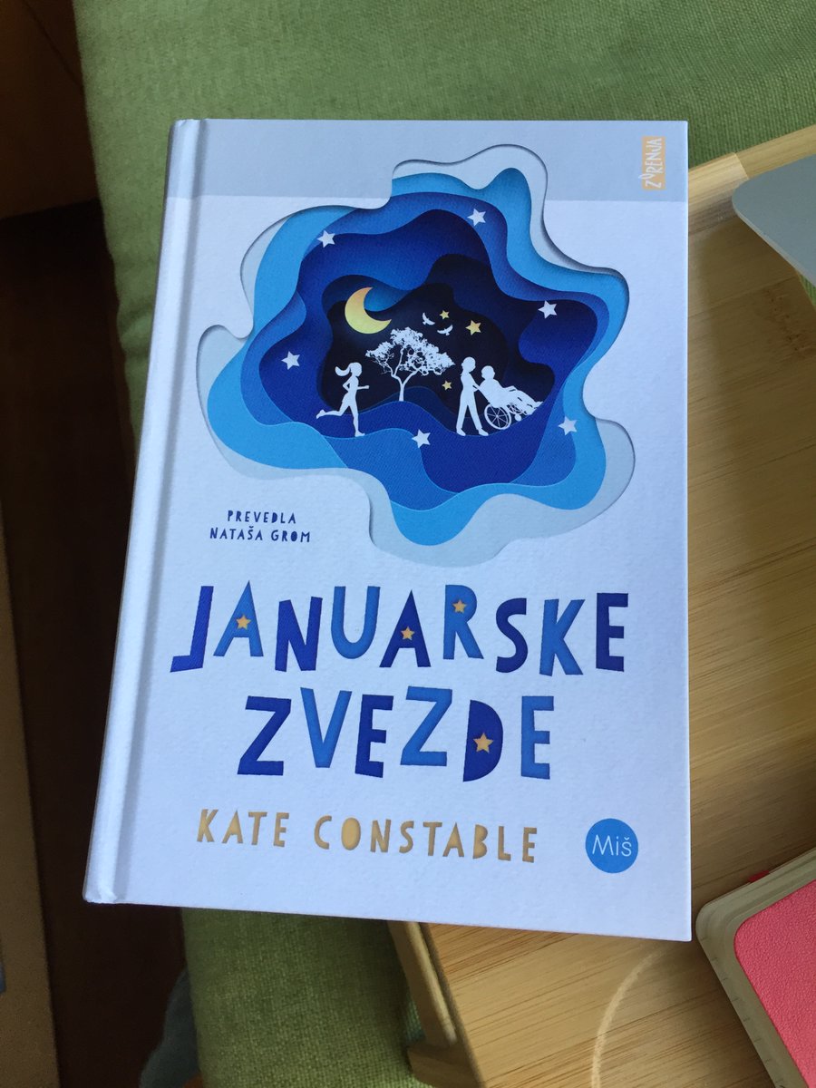 Slovenian translation of 'The January Stars' arrived today -- shout out to my beautiful translator, Nataša Grom