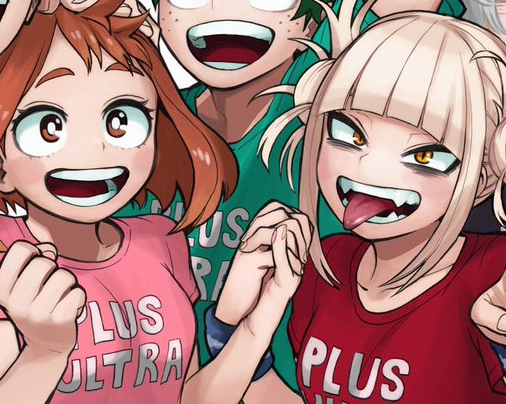 トガヒミコ ,麗日お茶子 「They are fighting in the manga meanwhile」|🧉💥Roo💥✨✨✨Bakugo's monthのイラスト