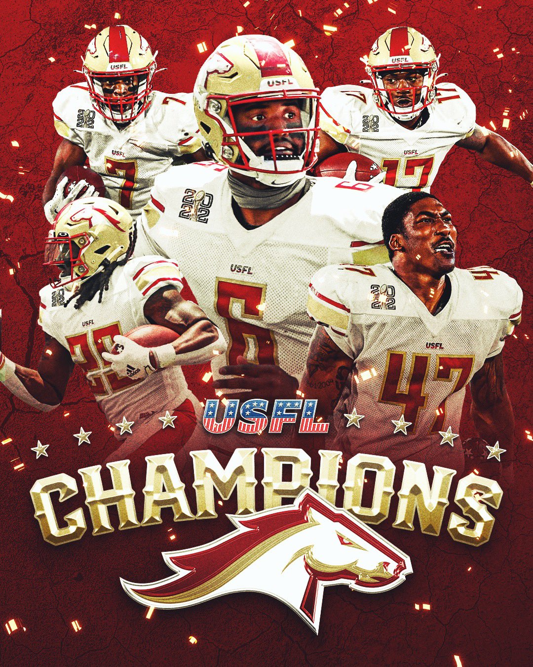 CHAMPIONSTALLIONS on Twitter "YOUR INAUGURAL USFL CHAMPIONS 🐎 GiddyUp