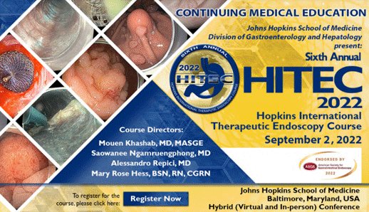 Register now for HITEC 2022 to experience a combination of live endoscopy, lectures, and interactive discussions. Our hybrid program is presented by renowned faculty from around the world. It’s free to join us: lnkd.in/gHhwfTKj
To learn more:lnkd.in/gWsNnHki