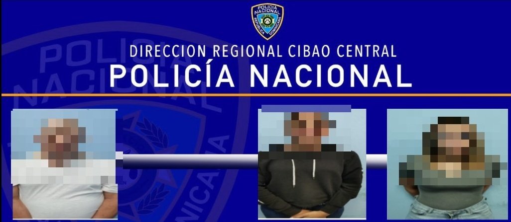 miembros de red de falsificadores apresados son
María Núñez, Yangelsy Reyes y José Capellan (a) Che.
Se amplían las investigaciones y búsqueda de los demás involucrados, mientras que se le hace un llamado al nombrado Ramón Antonio Cabrera, a entregarse a la justicia <a href="/PoliciaRD/">Policía Nacional República Dominicana</a>