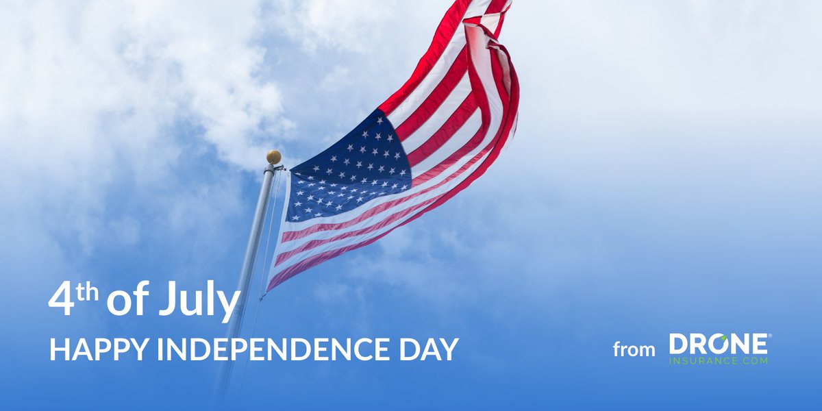 From all of us at Droneinsurance.com, enjoy a safe 4th of July, and Happy Independence Day! 

#sonyairpeak #djiglobal #skydiohq #yuneec #tealdrones #anafiai #wingtra #Droneinsurance