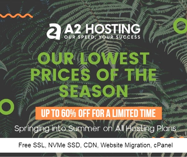 A2Hosting Summer Offer