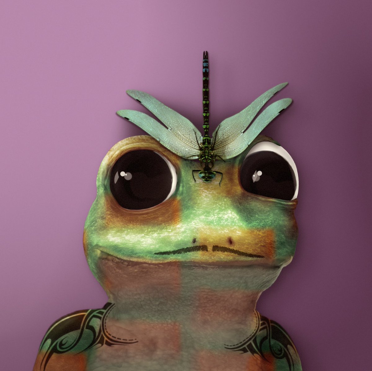 ashcooperkerns's tweet photo. My notorious frogs of .@Frogland_io finally have land to call their own. Leo Leap Frog and his still unnamed accomplice look frog-ward to welcoming you their respective PADs.  🐸 https://t.co/O1g4y9pFNX