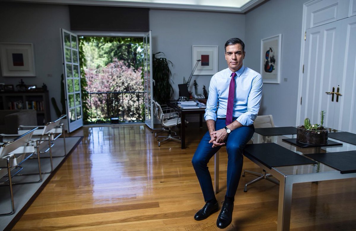 globalintel_'s tweet photo. 🔴[DIXIT] «Le #Maroc défend des frontières qui ne sont pas les siennes mais celles de l'#Espagne» @sanchezcastejon, président du gouvernement espagnol in @el_pais @desdelamoncloa @MarocDiplomatie @MAECgob #globalimpact 
© @elpais_foto #samuelsanchez https://t.co/1GnSSepKhW