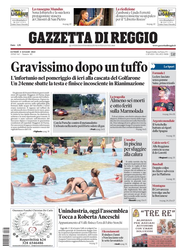 Ecco la nostra prima pagina di oggi.
Ci trovate in edicola e in versione digitale sul nostro sito 

gazzettadireggio.it

#buongiorno #reggioemilia #gazzettadireggio #primapagina #edicola #quotidiano