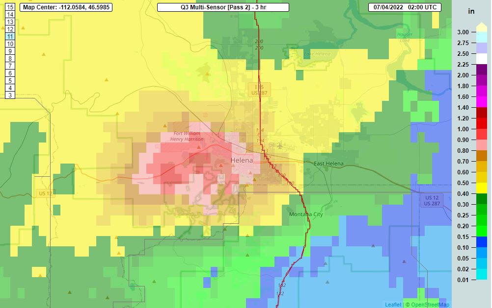 NWS Great Falls on Twitter "Here's a look at radar estimated (with