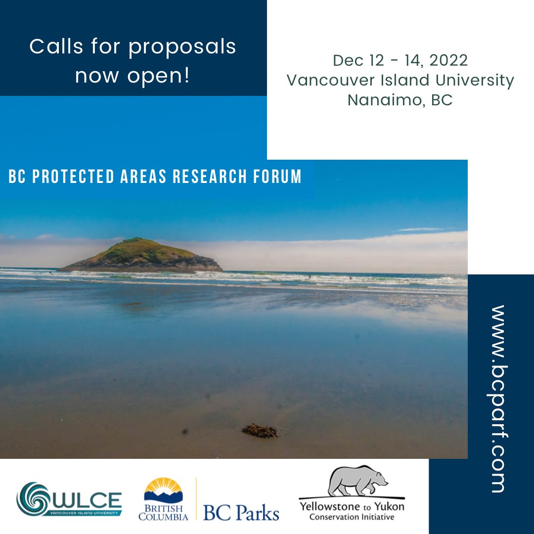 The call for proposals is now open! Visit our website (bcparf.com) for more details and guidelines. #research #protectedareas #conservationresearch