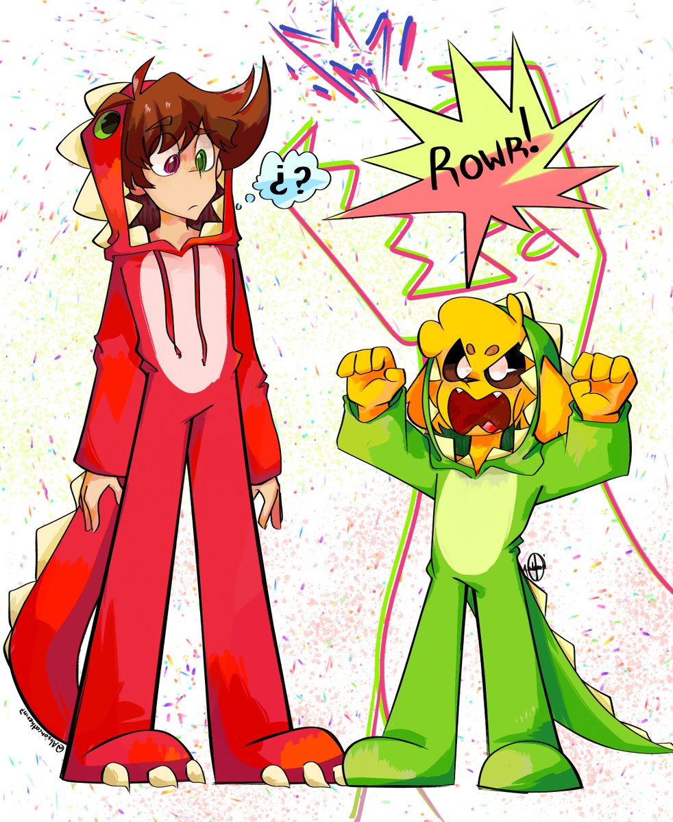 Dino-<a href="/MikecrackYT/">Mikecrack ໒(ᵔᴥᵔ)७</a> y <a href="/Raptorgamer_/">RaptorGamer</a>  <3