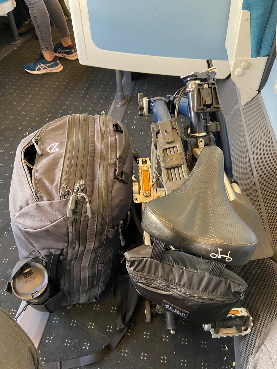 On my way to the <a href="/irods/">iRODS</a> UGM! All by 🚴 and train 🚊 with my trusty <a href="/minaal/">Minaal</a> and <a href="/BromptonBicycle/">Brompton Bicycle</a> !