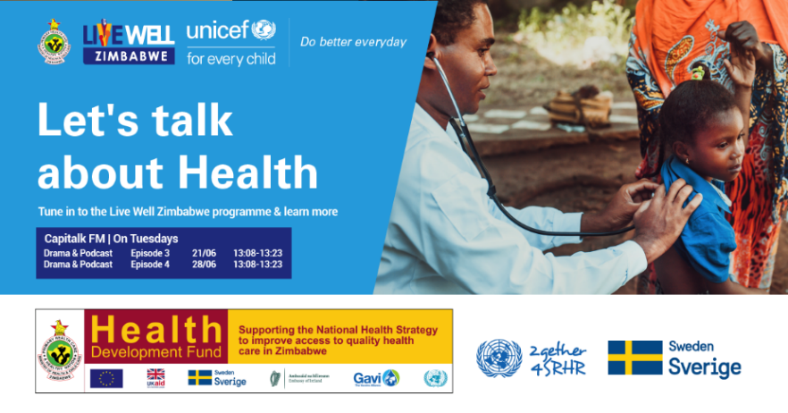 capitalkfm's tweet photo. Your health comes first! Tune in to the Live Well program and learn more about Health & Nutrition.
@capitalkfm @MoHCCZim @UNICEFZIMBABWE @Sida
#HDFZimbabwe
#DoBetterEveryday
#LiveWellZimbabwe https://t.co/teRUv4IogR