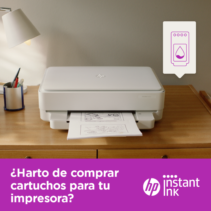 HP's tweet photo. Despreocúpate de la tinta para siempre. Recibe tus cartuchos en casa, antes de quedarte sin tinta e imprime desde 0,99€/mes.