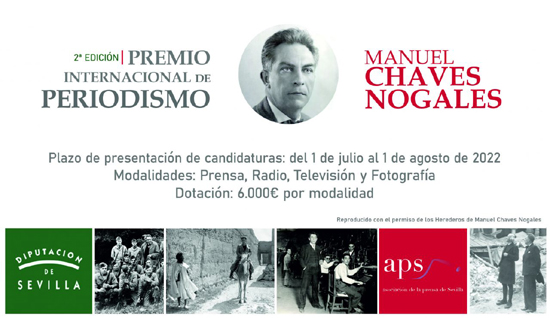 Abierto el plazo de presentación de candidaturas al 2º Premio Internacional de Periodismo “Manuel Chaves Nogales” ow.ly/lZWk50JNFbW