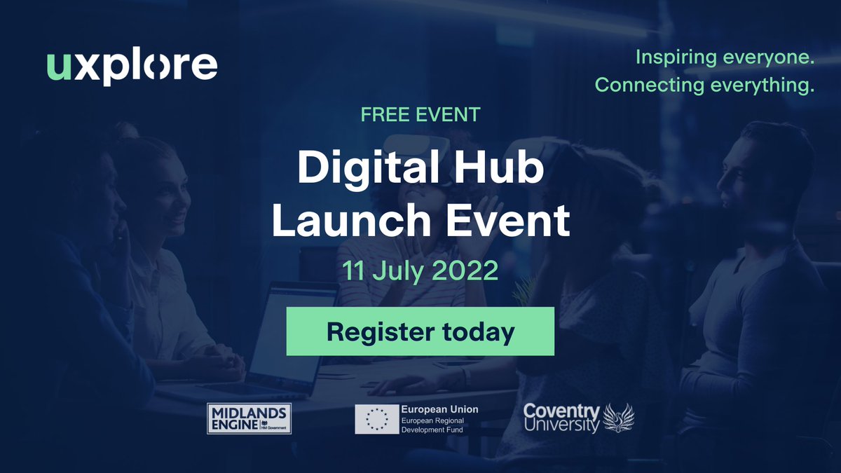 Coventry University Business (@covuni_business) on Twitter photo Calling all #SMEs 📢We're excited to announce the launch of a new state-of-the-art facility: The uxplore Digital Hub! On the 11th July get hands-on with #Digital Connectivity and ask the <a href="/UxploreP/">uxplore project</a> team how the project can support your #business: eventbrite.co.uk/e/uxplore-digi… <a href="/covcampus/">Coventry University</a> Calling all #SMEs 📢We're excited to announce the launch of a new state-of-the-art facility: The uxplore Digital Hub! On the 11th July get hands-on with #Digital Connectivity and ask the <a href="/UxploreP/">uxplore project</a> team how the project can support your #business: eventbrite.co.uk/e/uxplore-digi… <a href="/covcampus/">Coventry University</a>
