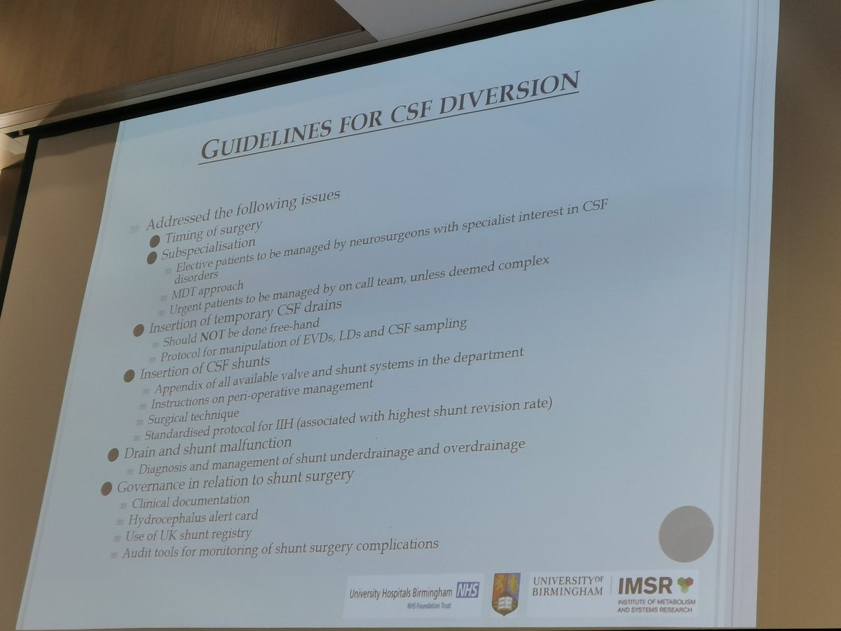 Dr Thanabalasundaram highlighting a reduction from 21.6% primary shunt revisions to 11.7% after introduction of CSF shunt guidelines 🧠 #csfday2022 <a href="/DrMollan/">Dr Susan Mollan</a> @IIHDrBirmingham <a href="/UHBNeurosurgery/">UHB Neurosurgery</a>
