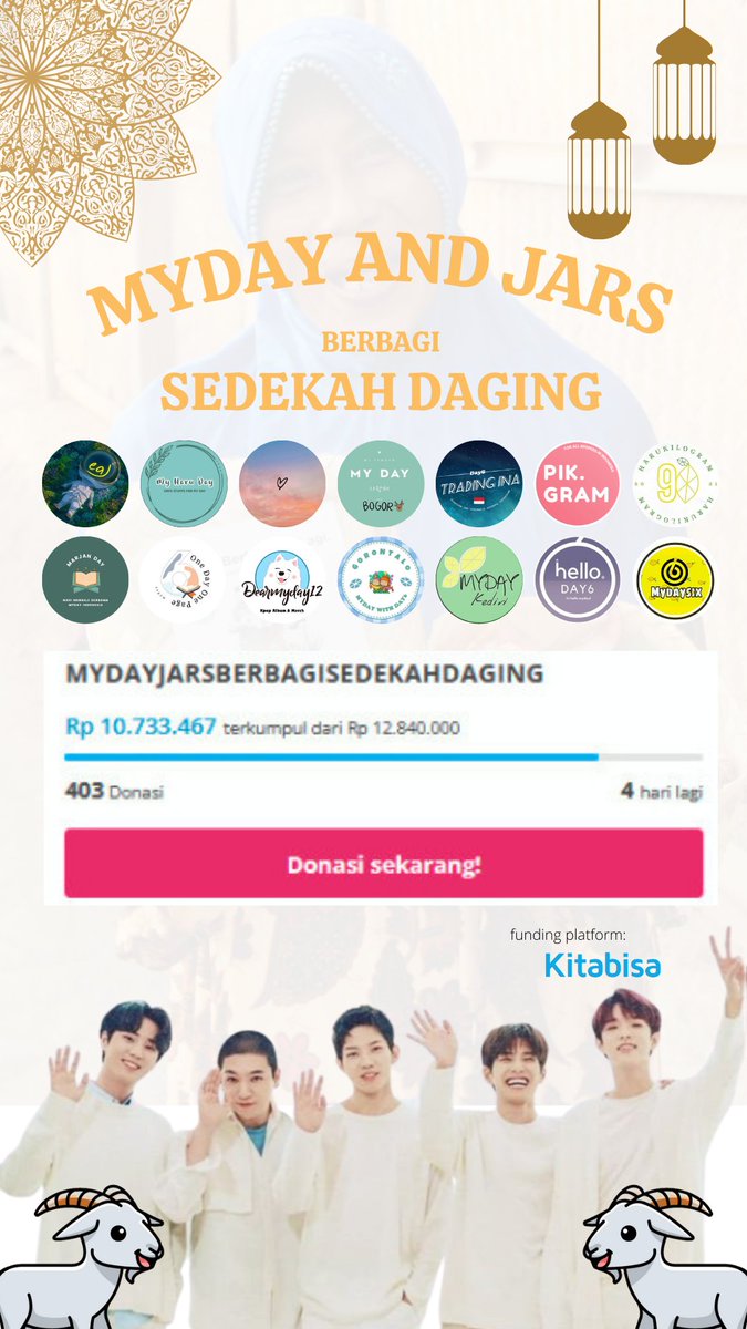[Update] Ayo ajak yang belum ikutan ya, donasi bisa mulai Rp 1.000,- via app kitabisa
@nnkjaeddablue <a href="/myharu_day/">My Haru Day</a> <a href="/nanndd/">nand</a> <a href="/my_daybogor/">MyDayBogor | Cek Pin📍</a> <a href="/DAY6TradingINA/">DAY6 TRADING INA</a> <a href="/90HaruKilogram/">90's Haru Kilogram</a>
 <a href="/marjan_day/">Marjan Day</a> <a href="/everydays_quran/">EveryDayQuran</a> <a href="/dearmyday12/">Dearmyday12♥️WTS CHEETAH LEE,KONGJJUN,JAEMIN DOLL</a> <a href="/MyDayKediri/">Myday Kediri</a> <a href="/helloday6_/">hello.day6</a>