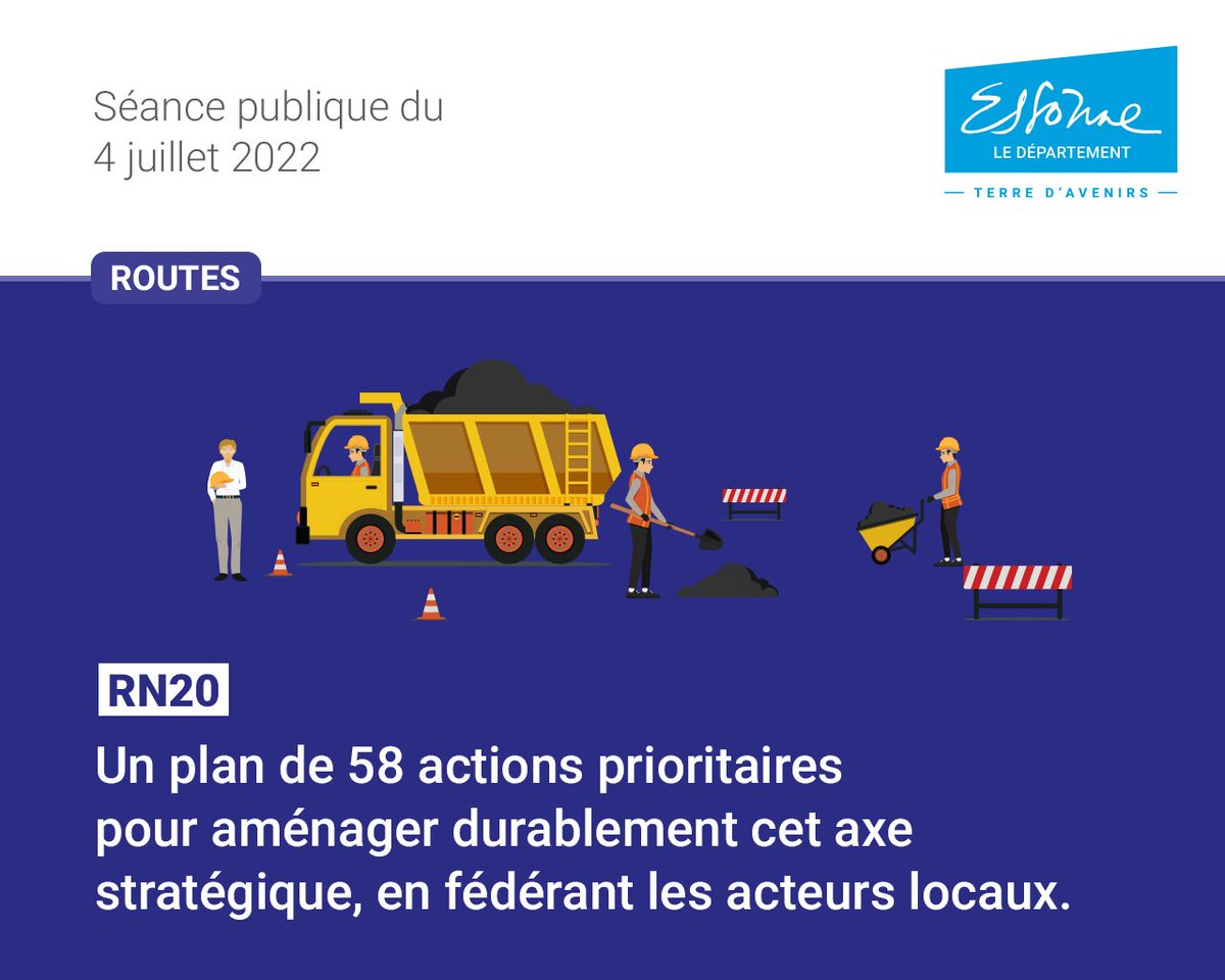 CDEssonne's tweet photo. #DirectCD91 ✅ Approbation du projet partenarial d’aménagement (PPA) de la RN20.
🚗Ce projet donne une feuille de route opérationnelle en identifiant les projets prioritaires à mener sur cet axe structurant et stratégique. https://t.co/dOL7tdHwER