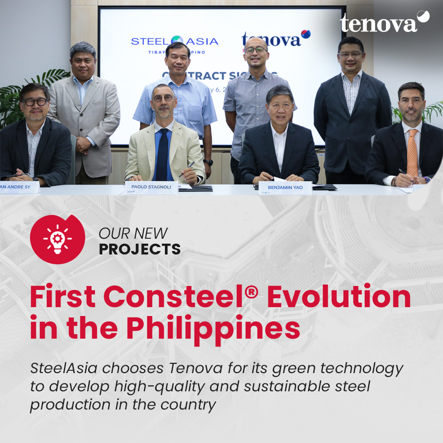 Proud to support @steel_asia in its endeavour to increase #productivity and enable the development of the Philippines 🇵🇭 in a #sustainable way: thanks to our Consteel® Evolution, the new #meltshop will be one of the cleanest #steel plants in the world! tenova.com/newsroom/lates…