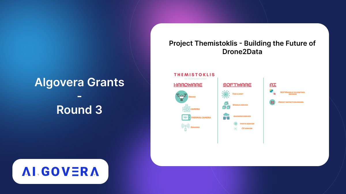 7/ Project @p_Themistoklis is building computer vision models for drones with the aim of fighting climate change and increasing food security. Read their proposal forum.algovera.ai/t/project-them… &amp; check out their website project-themis.com