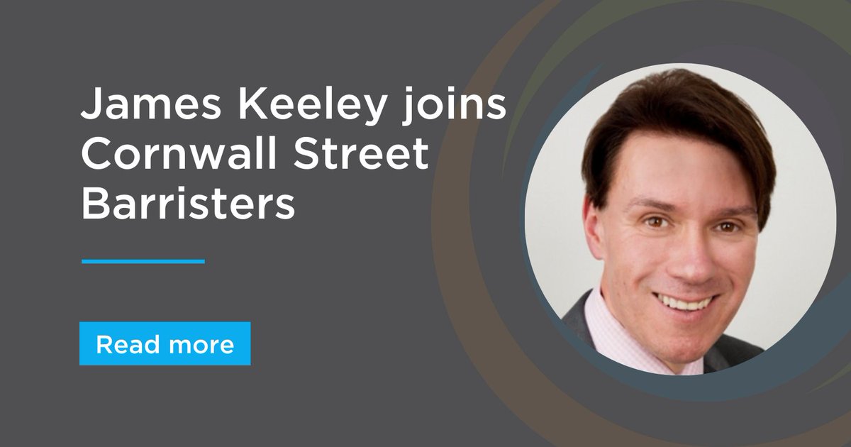 cornwall_street's tweet photo. Cornwall Street Barristers is delighted to welcome James Keeley to #Chambers who joins us today from The 36 Group and who will be based primarily out of our #London address.

Read the full announcement and visit James full profile here - https://t.co/wTfPbhkZ14 https://t.co/vBpBB4tvh5