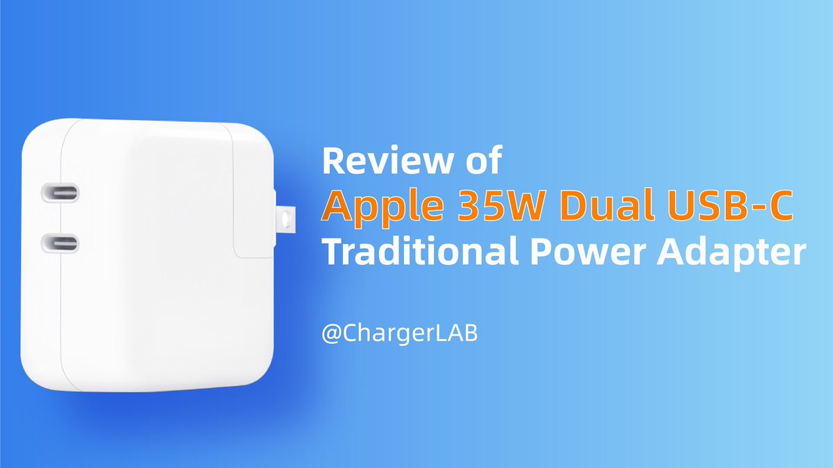 chargerlab's tweet image. Review of #Apple 35W Dual USB-C Traditional Power Adapter @Apple 

🔗youtu.be/ee9gZXh3OZY

#AppleCharger #Apple35W #MacBookAir