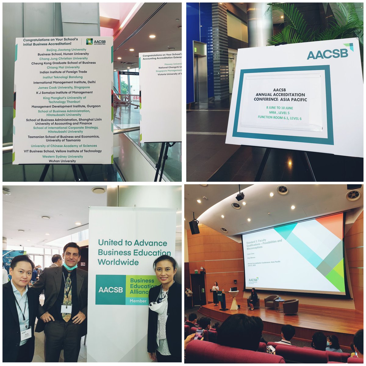 Dr Onnida (@dronnida) on Twitter photo 🚩A very interactive and informative 2022 AACSB Annual Accreditation Conference Asia Pacific at Singapore Management University! 🎉 Congratulations to those school's initial business accreditations and to those receiving extensions! #muic #AACSBaccredited <a href="/MahidolU/">Mahidol University</a> 🚩A very interactive and informative 2022 AACSB Annual Accreditation Conference Asia Pacific at Singapore Management University! 🎉 Congratulations to those school's initial business accreditations and to those receiving extensions! #muic #AACSBaccredited <a href="/MahidolU/">Mahidol University</a>