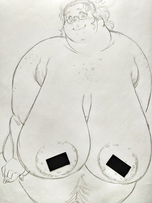 【エアコ彡ケ】今夏参加してたらそういうのを頒布していたかも知れないバースw 毎週月曜日はBBW、先日ちょっと上げた漫画用OC吉奈賀珠恵瑠のラフデザインとかぽっちゃり女子のバース。バースって言いたいだけバースw 