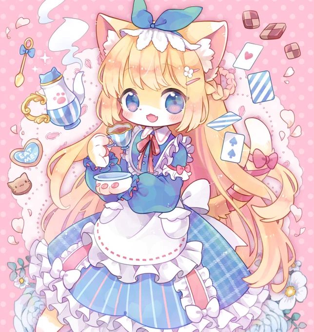 #アリスの日
アリスねこちゃん 🫖💕 
