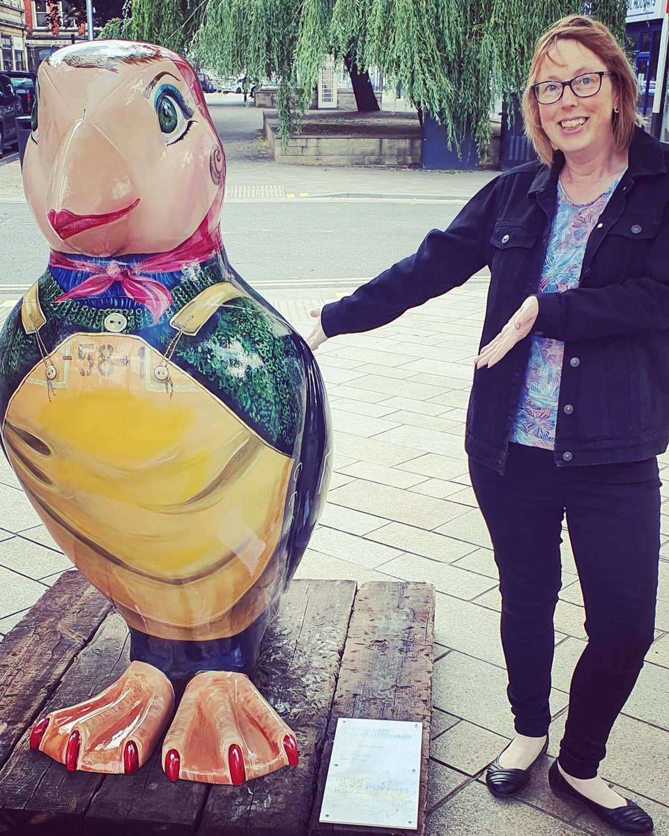 The Puffin Squad have landed ! 
Come and say hello 👋  7 puffins in Hull City Centre , 42 on the trail #puffinsgalore #headscarfrevolutionary #lovehull #hullandeastyorkshire