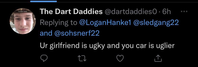 LoganHanke1's tweet photo. @dartdaddies0 @sledgang22 Thanks for being good sports. https://t.co/lgx3Cc2Fs8