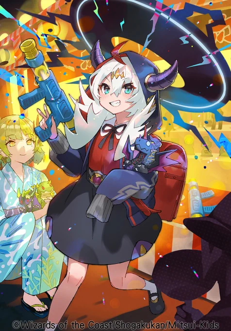 【デュエル・マスターズ】
本日予約開始の神アートにて
『悪魔龍 ダークマスターズ|熊田すず』
『メガ・マグマ・ドラゴン| 真久間メガ』
『地封龍 ギャイア| 地封院ギャイ』
『煌龍 サッヴァーク|サーヴァ・K・ゼオス』
を描かせて頂きました。どうぞよろしくお願いします🍀

https://t.co/vFZLHgUYEV 
