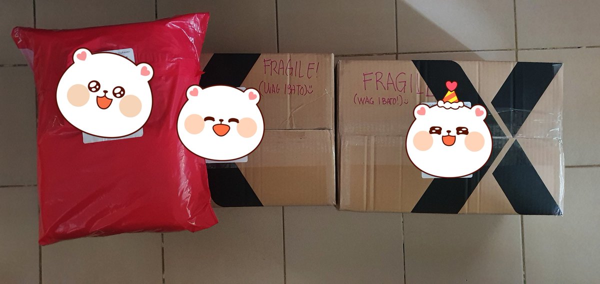 cloverkingdomph's tweet photo. CLEARANCE AM UPDATE:
Rider only brought 2 boxes. 1 is for rescheduling tomorrow (first in-first out)

Another separate large pouch to be picked up most likely this afternoon. Update again later 😊 https://t.co/Ir7YkBhf2f