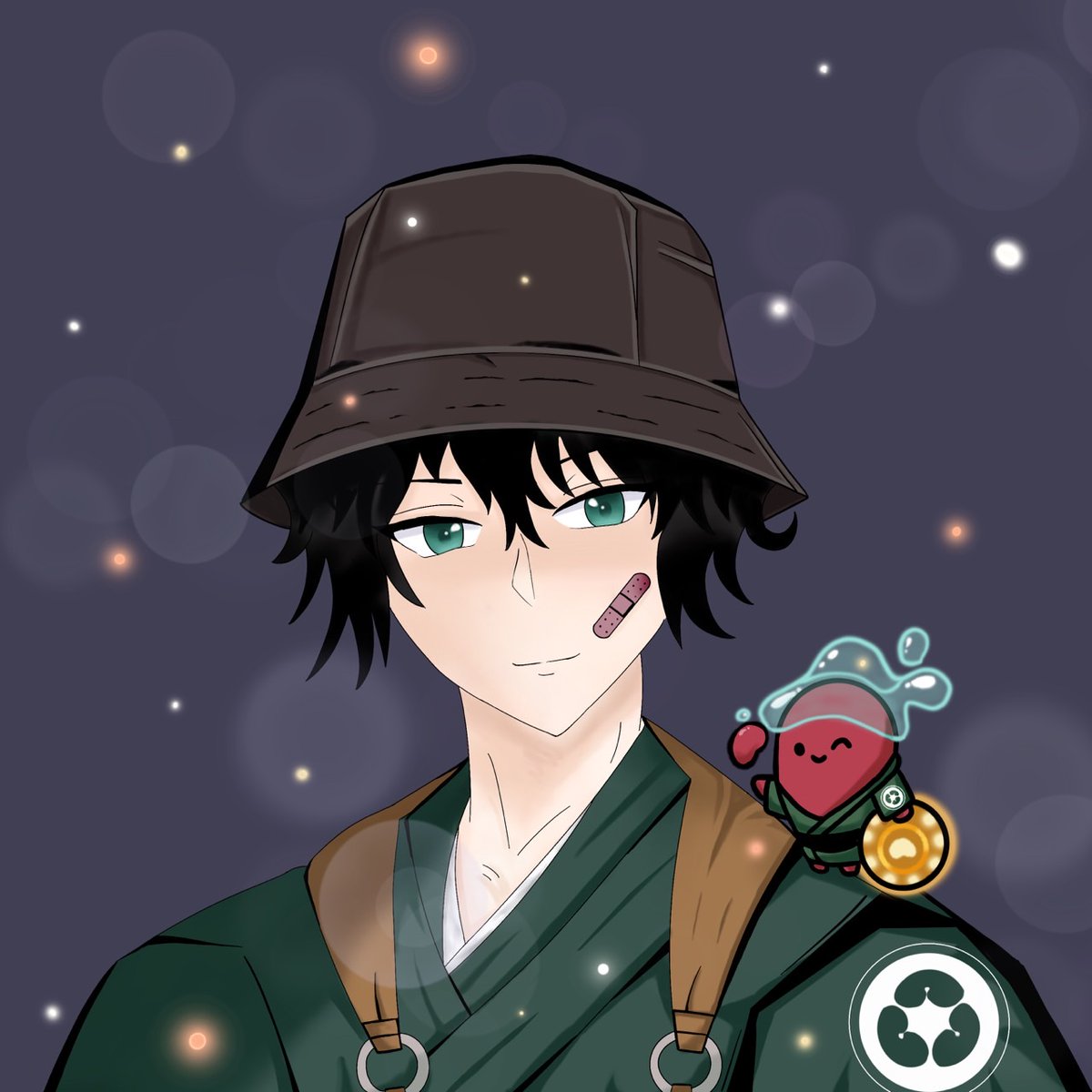 🎨My entry for #ShrimpAzuki  Fan Art #AzukiArt  Contest 💚

- Thanks for amazing contest, I enjoy drawing and I'm very happy. ❤️✨
<a href="/shrimpwen/">Shrimp🐶🐶</a>